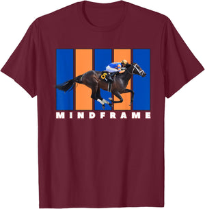Mindframe Horse, Horse Racing, Del Mar, Santa Anita Shirt T-Shirt - T-Shirt | Maroon