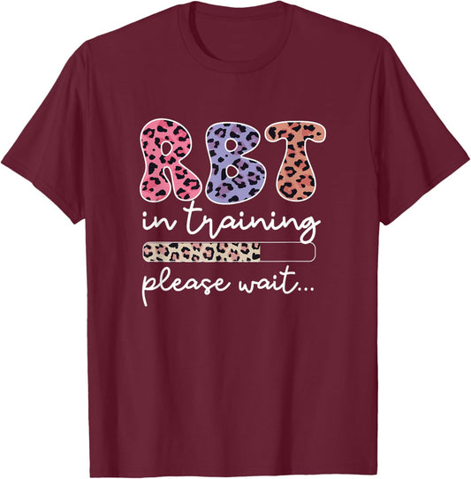 RBT in Training Registered Behavior Technician Leopard Print T-Shirt - T-Shirt | Maroon