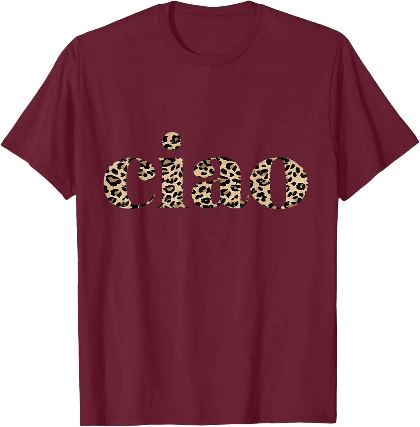 Ciao Zeichnung T-Shirt - T-Shirt | Maroon