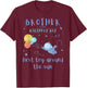 Brother 1st Birthday First Trip Around The Sun Space Bday T-Shirt - T-Shirt | Maroon