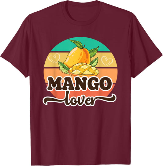 Funny Mango Gift, Mango Lover T-Shirt - T-Shirt | Maroon