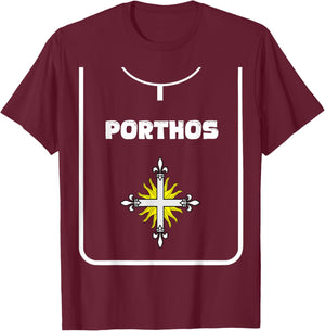 Novel The Three Musketeers DIY Halloween Carnival Costume T-Shirt - T-Shirt | Maroon