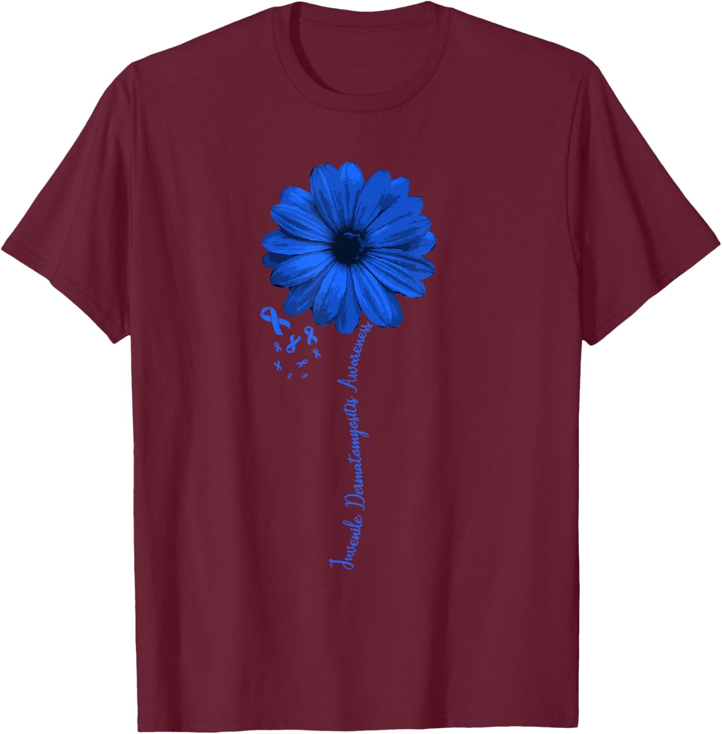 Juvenile Dermatomyositis Awareness Shirt Survivor Pretty T-Shirt - T-Shirt | Maroon