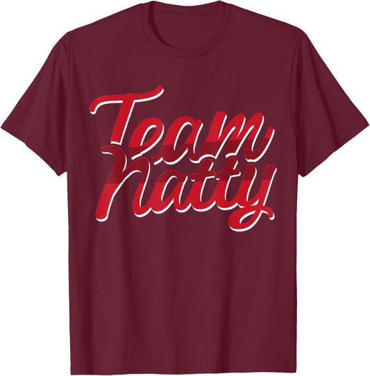 Body Building Fitness Training Gym Team Natty Black T-Shirt - T-Shirt | Maroon