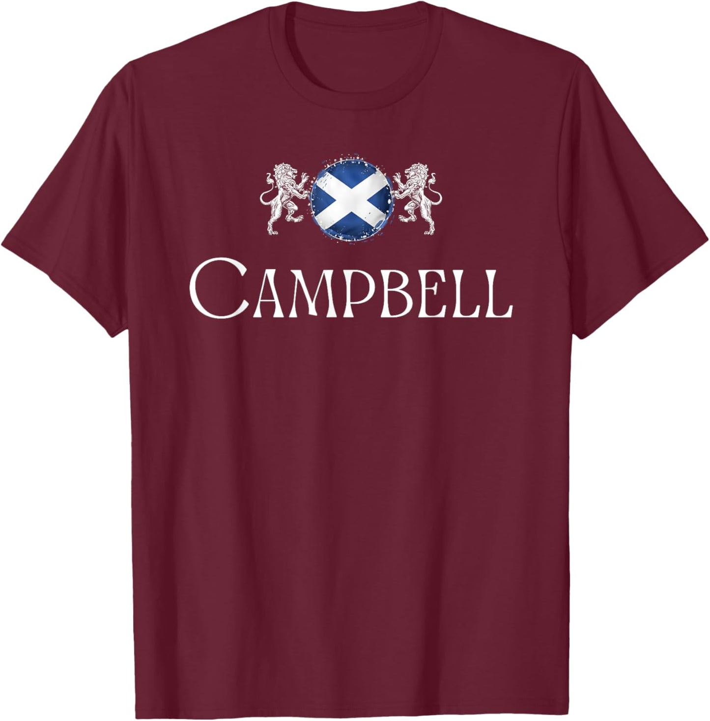 Campbell Clan Scottish Family Name Scotland Heraldry T-Shirt - T-Shirt | Maroon