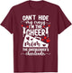 I'm The Cheer Mom Of A Cheerleader Mother Cheerleading Mom T-Shirt - T-Shirt | Maroon