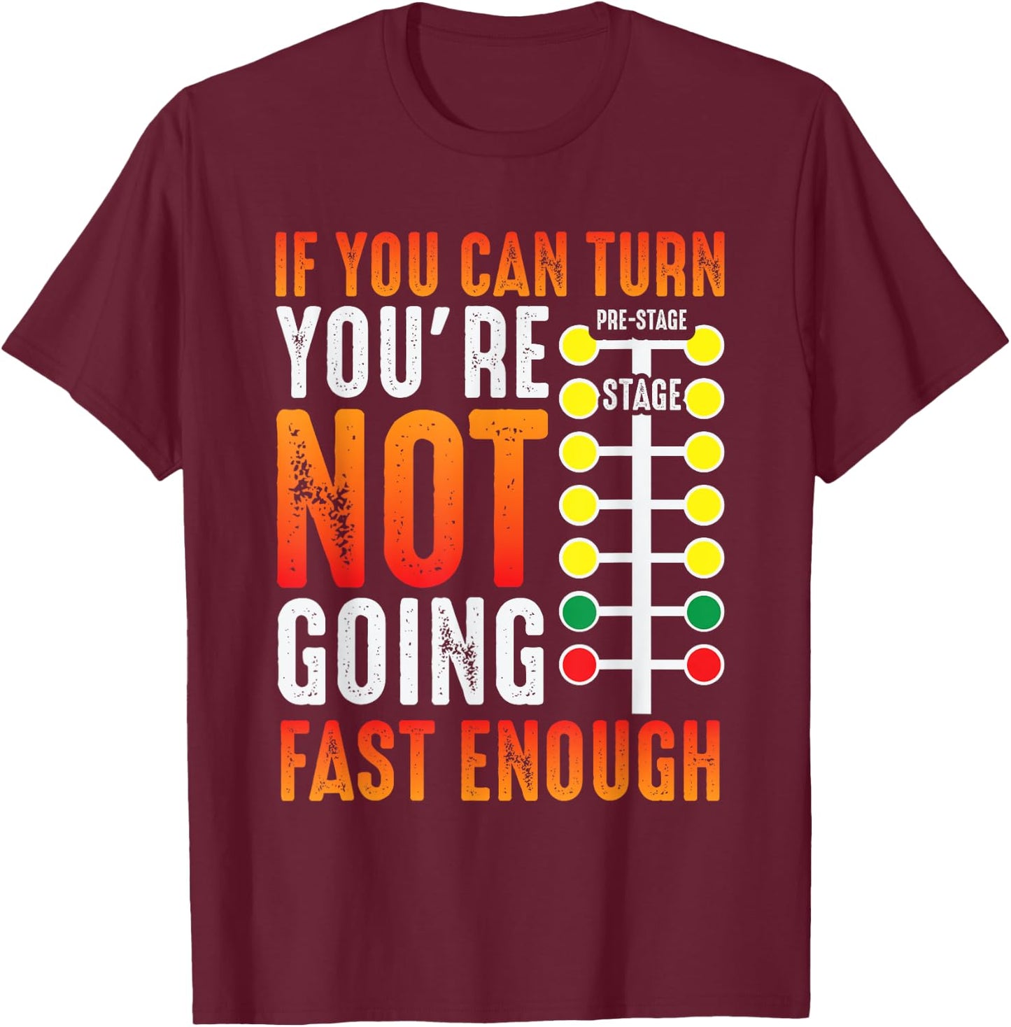 Dragster Saying Race car Driver Skill Drag Racing T-Shirt - T-Shirt | Maroon