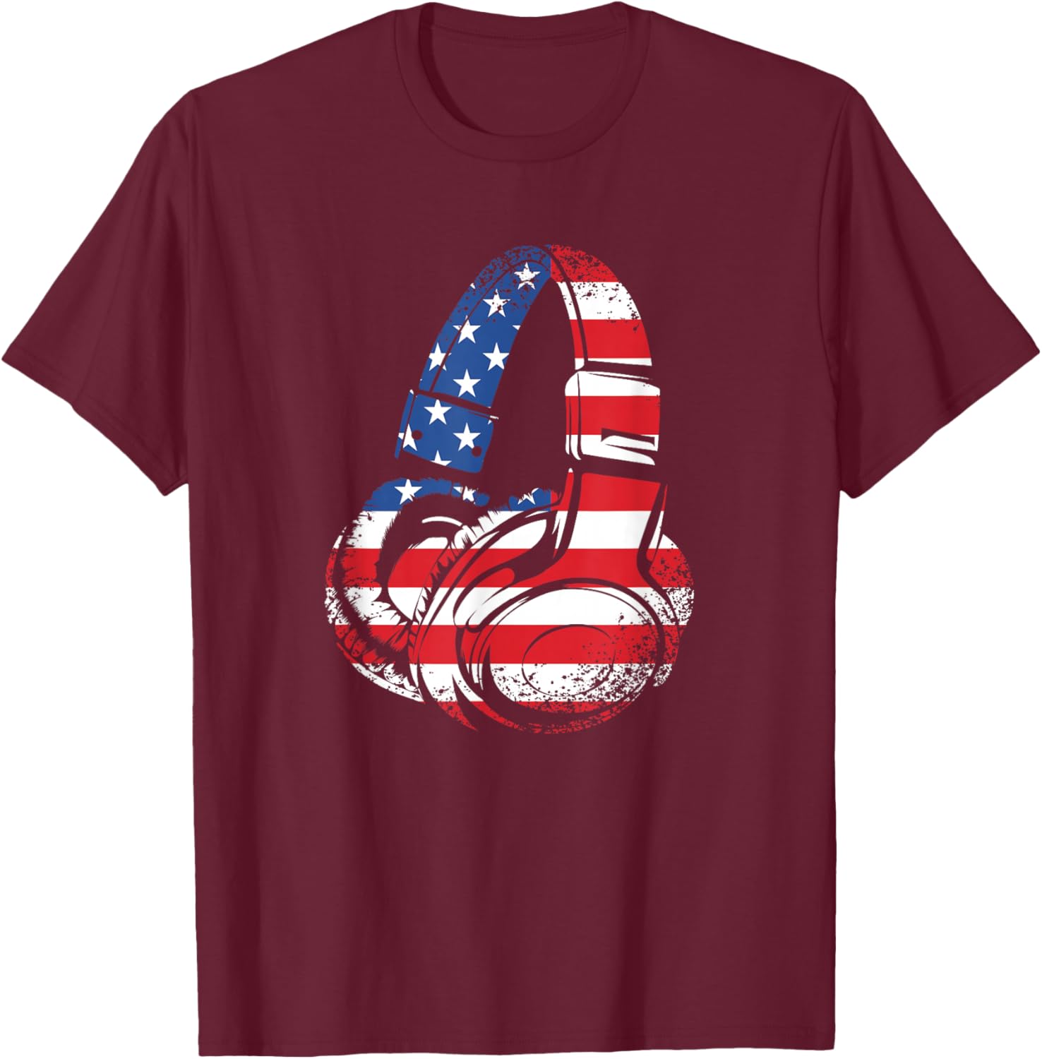 Funny 4th Of July American Flag Gaming Patriotic Boys Kids T-Shirt - T-Shirt | Maroon