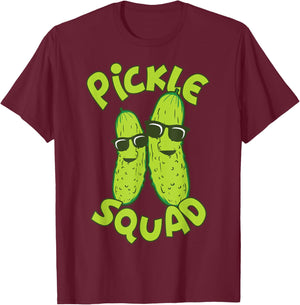 Dill Pickle Squad Design - Pickle Squad T-Shirt - T-Shirt | Maroon