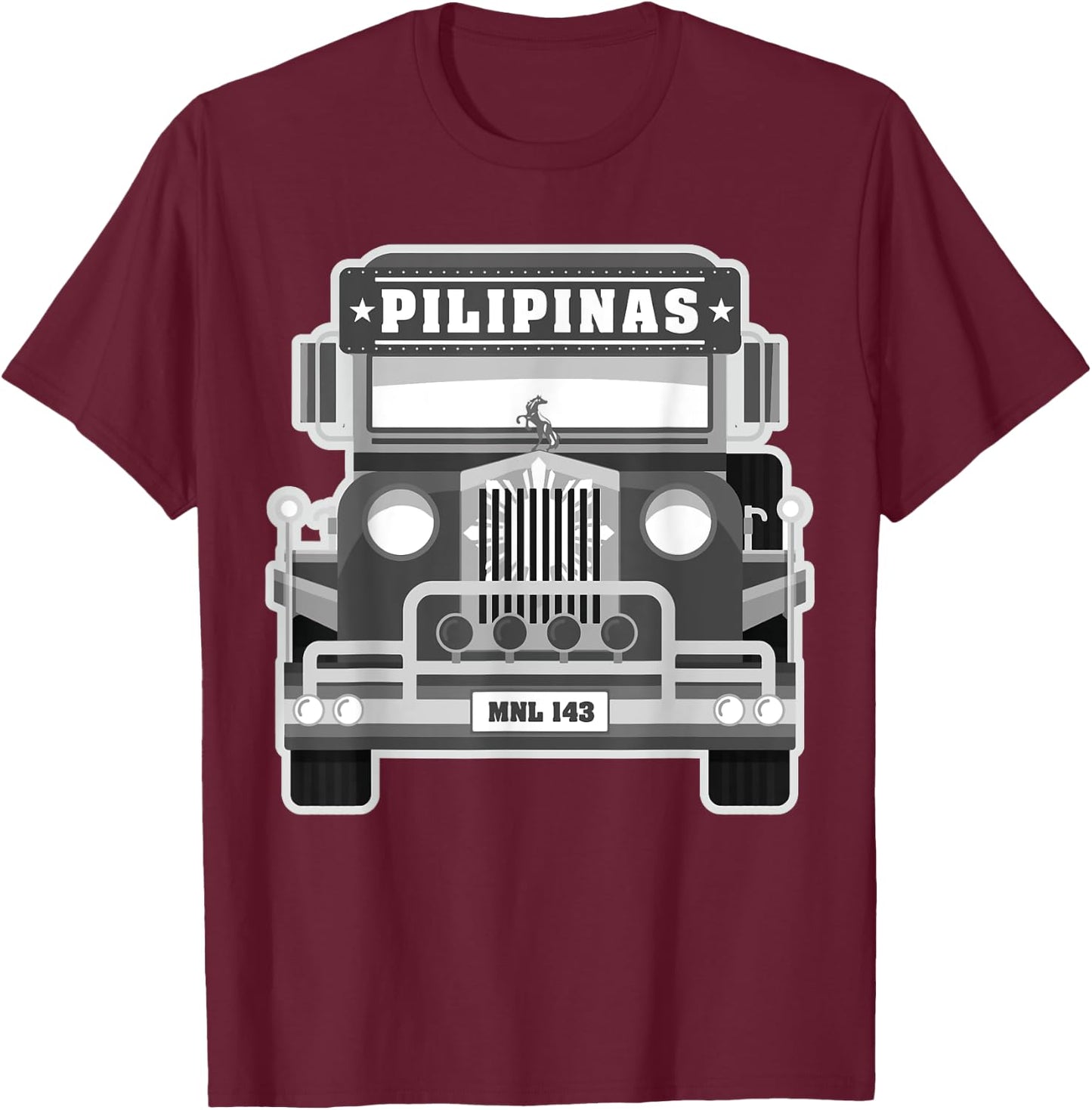 Pinoy Shirt | Philippines Jeepney Filipino Pride Shirt T-Shirt - T-Shirt | Maroon
