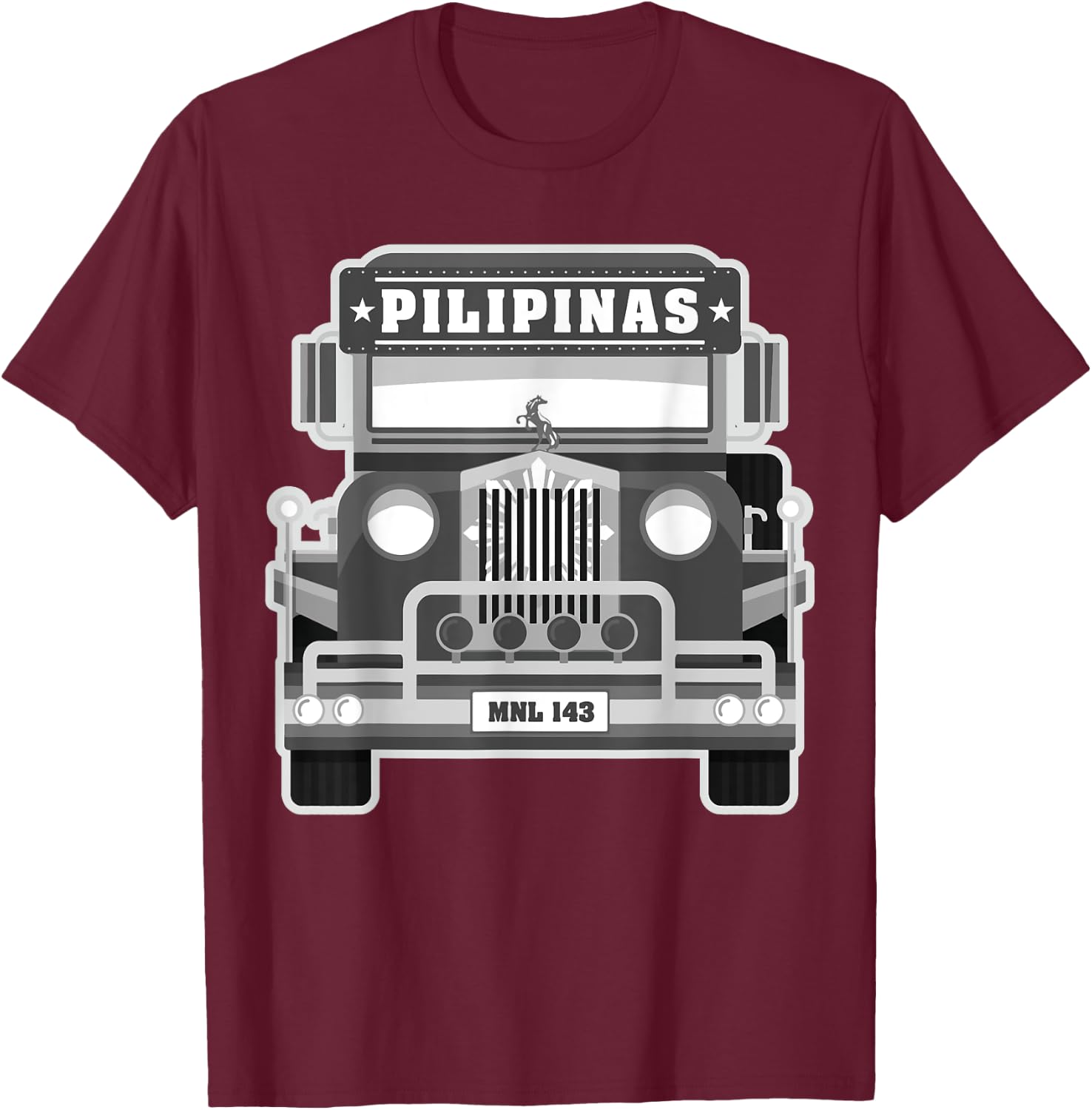 Pinoy Shirt | Philippines Jeepney Filipino Pride Shirt T-Shirt - T-Shirt | Maroon