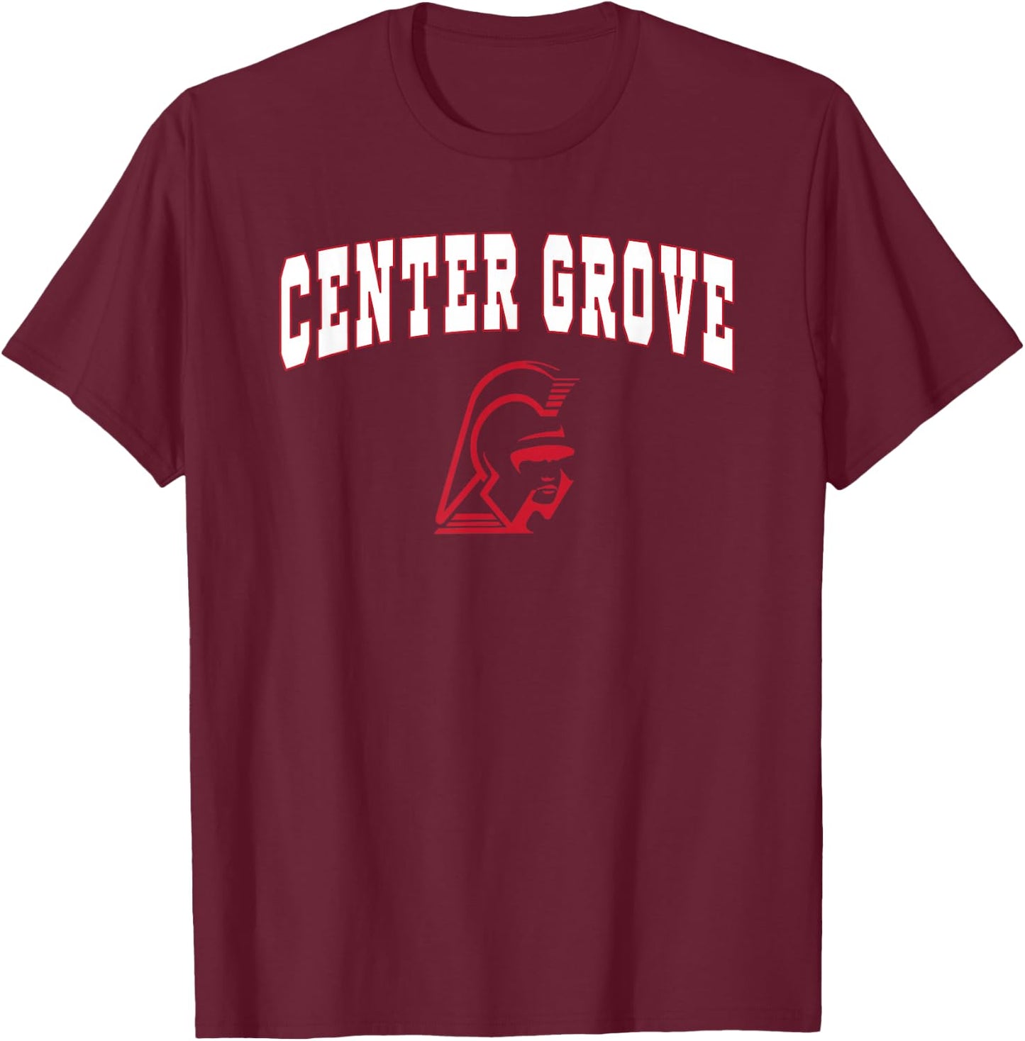 Center Grove High School Trojans C6 T-Shirt - T-Shirt | Maroon