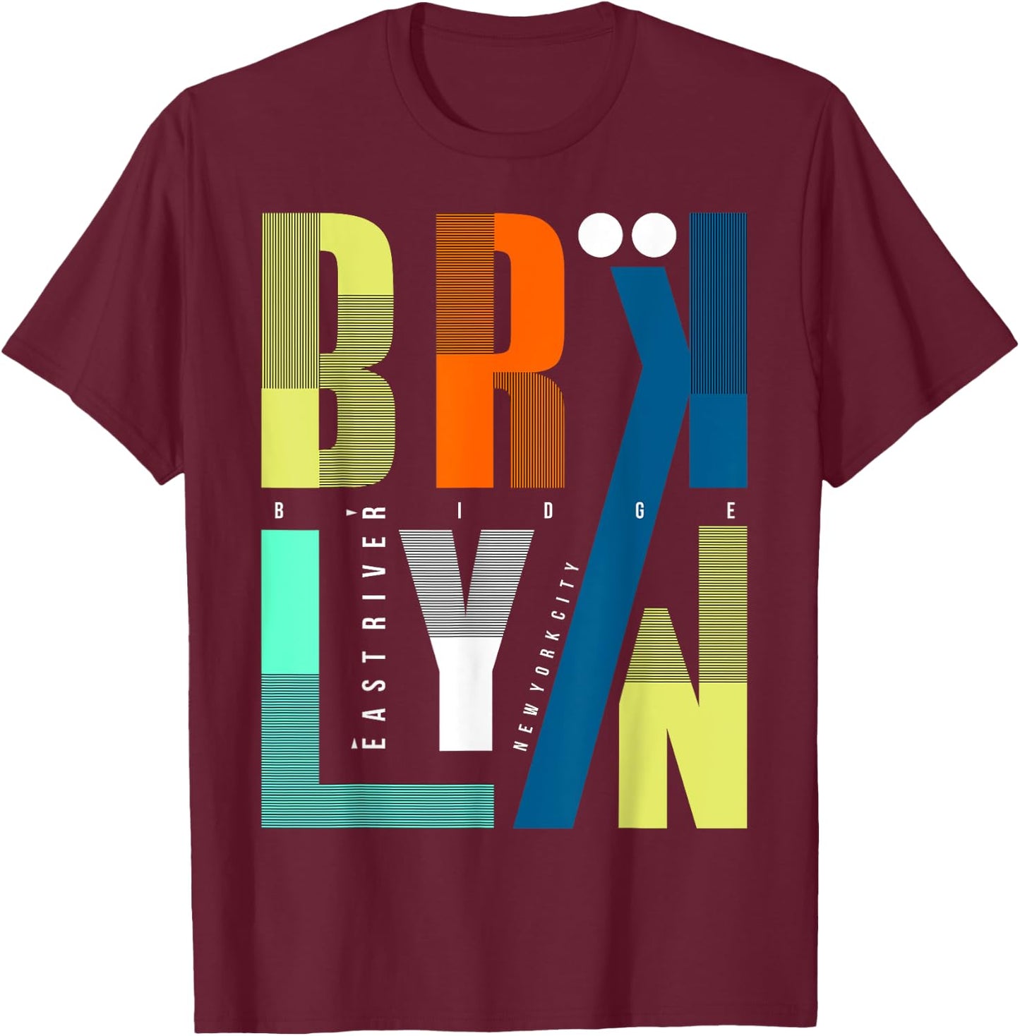 Brooklyn Vibes, Brooklyn shirt, Brooklyn New York City T-Shirt - T-Shirt | Maroon