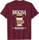 Coffee Lovers Caffeine Addict Drinking Mocha Wear Cowboy Hat T-Shirt - T-Shirt | Maroon