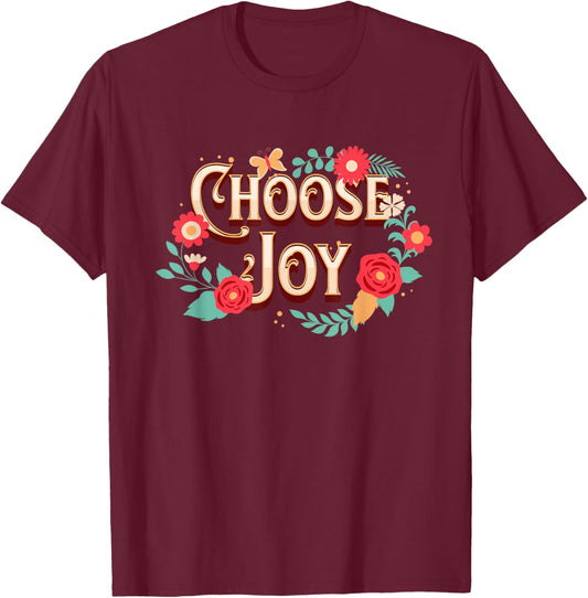 Choose Joy Vote Kamala Harris T-Shirt - T-Shirt | Maroon