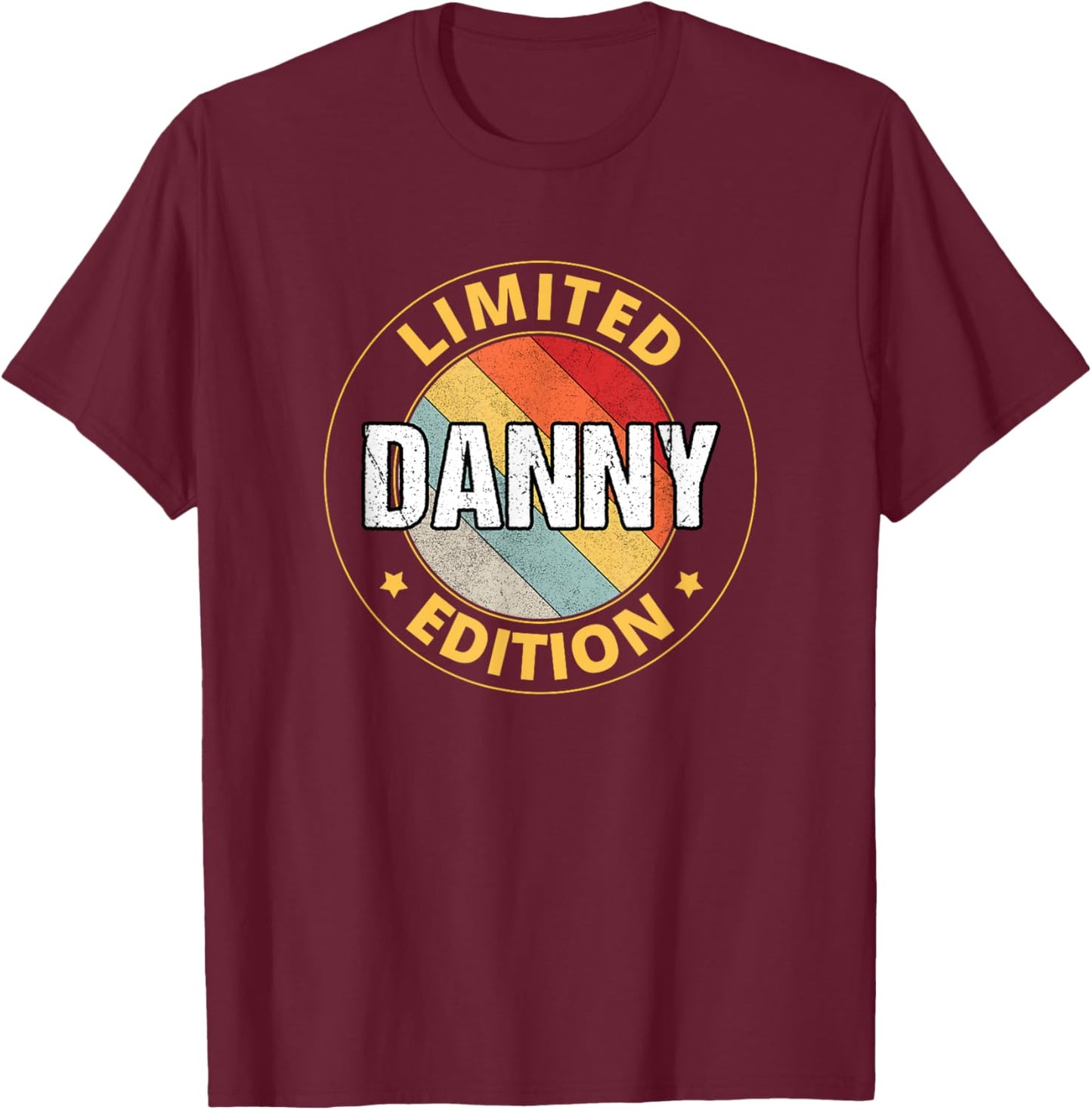 Danny Name T-Shirt - T-Shirt | Maroon