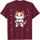 Cute kawaii karate cat Martial Arts Women Kids T-Shirt - T-Shirt | Maroon