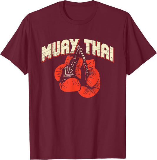 Muay Thai Boxing Martial Arts – Kickboxing T-Shirt - T-Shirt | Maroon