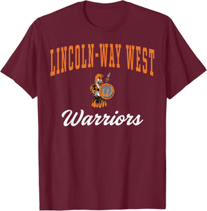 Lincoln-Way West High School Warriors C7 T-Shirt - T-Shirt | Maroon