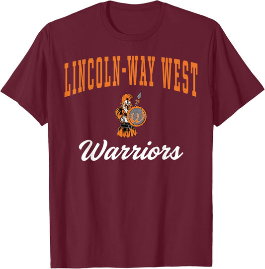 Lincoln-Way West High School Warriors C7 T-Shirt - T-Shirt | Maroon