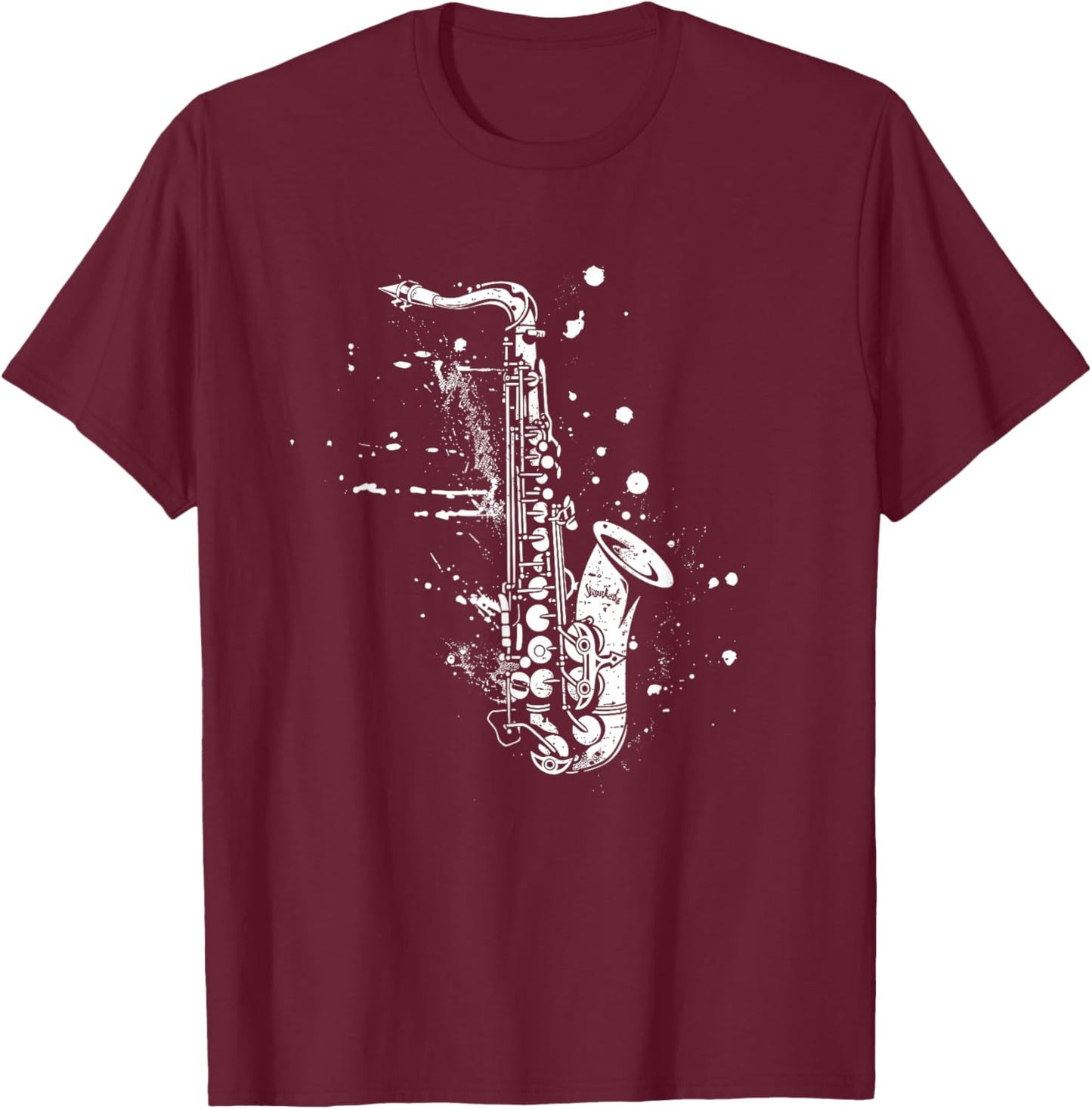 Saxophone Reed Instrument T-Shirt - T-Shirt | Maroon