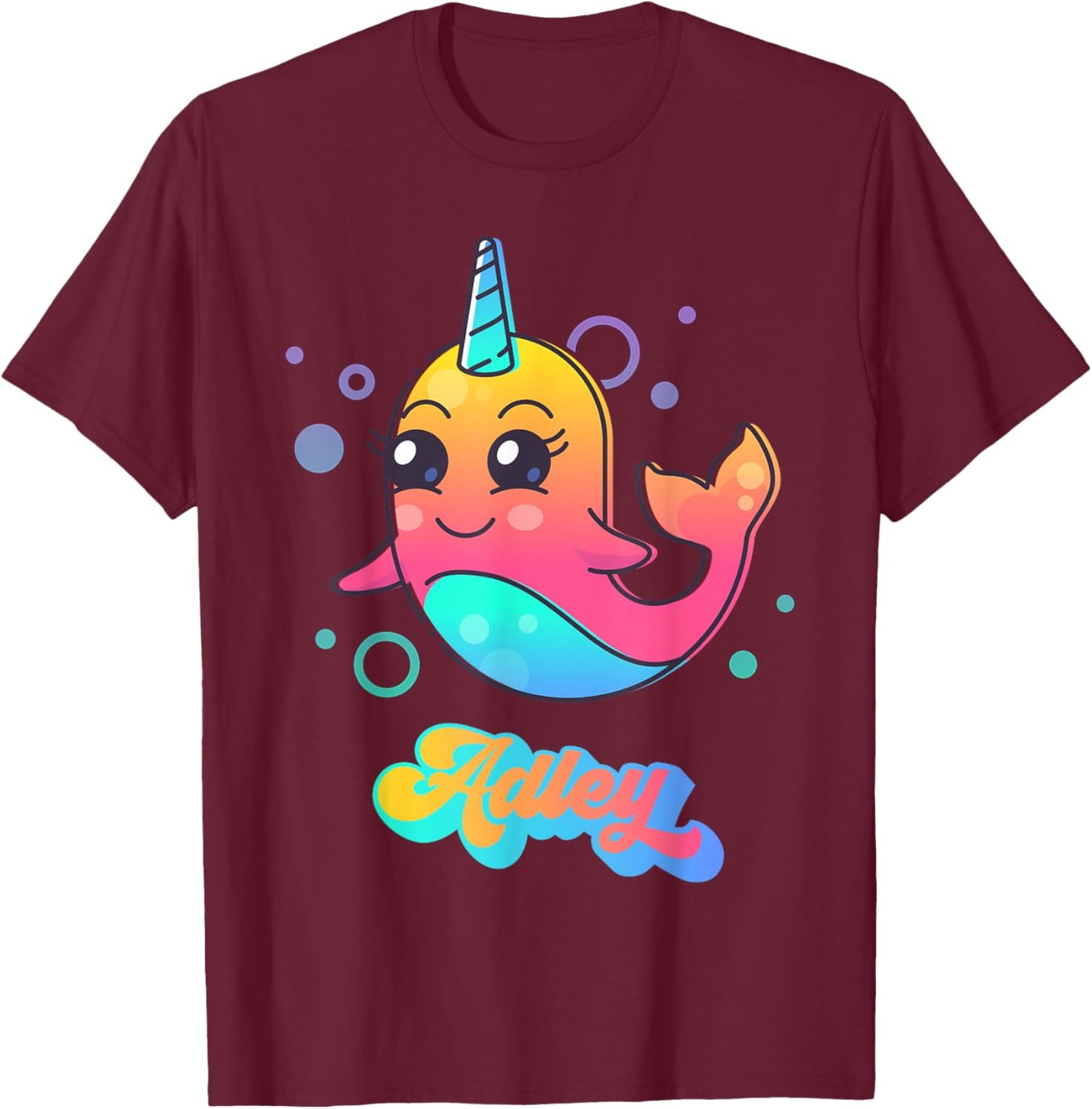 Adley Merch Unicorn Design T-Shirt - T-Shirt | Maroon