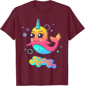 Adley Merch Unicorn Design T-Shirt - T-Shirt | Maroon
