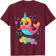 Adley Merch Unicorn Design T-Shirt - T-Shirt | Maroon