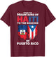 Half Haitian Half Puerto Rican Puerto Rico Flag Haiti T-Shirt - T-Shirt | Maroon