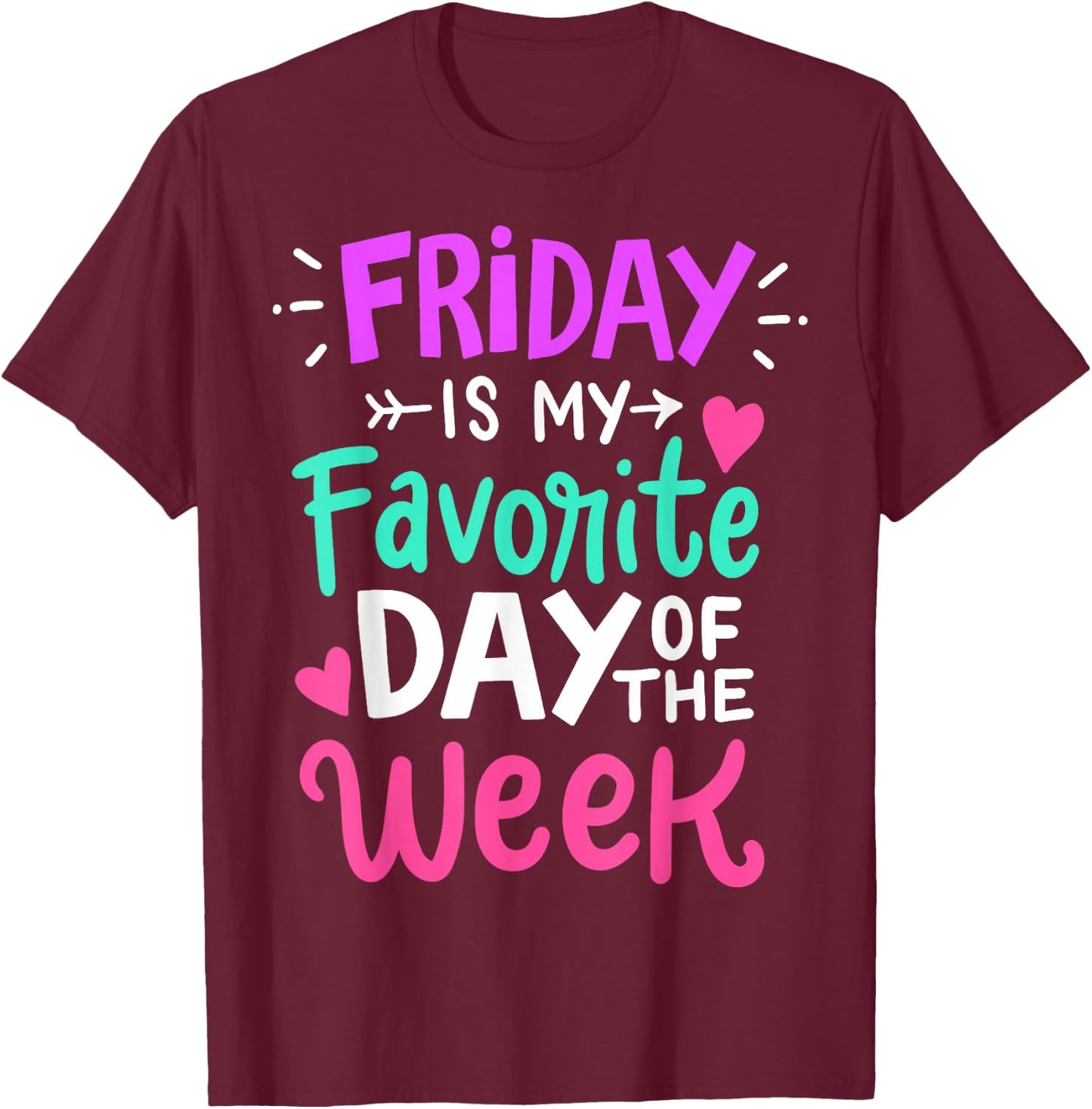 Fridays T-Shirt - T-Shirt | Maroon