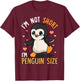 Penguins Zoo Animals Funny I'm Not Short I'm Penguin Size T-Shirt - T-Shirt | Maroon