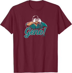 Eugenio Suarez - Geno Goggles - Seattle Baseball T-Shirt - T-Shirt | Maroon