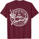 Deck The Halls And Not Your Family Funny Christmas Skeleton T-Shirt - T-Shirt | Maroon