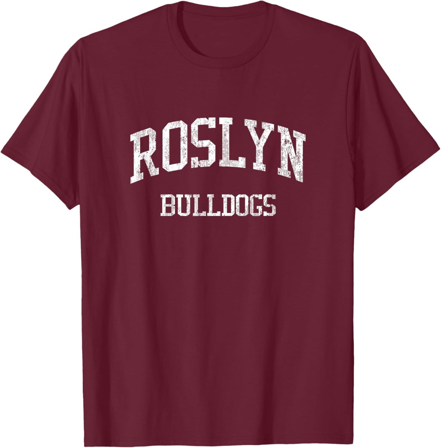 Roslyn High School HS Roslyn Heights NY Vintage Sports T-Shirt - T-Shirt | Maroon