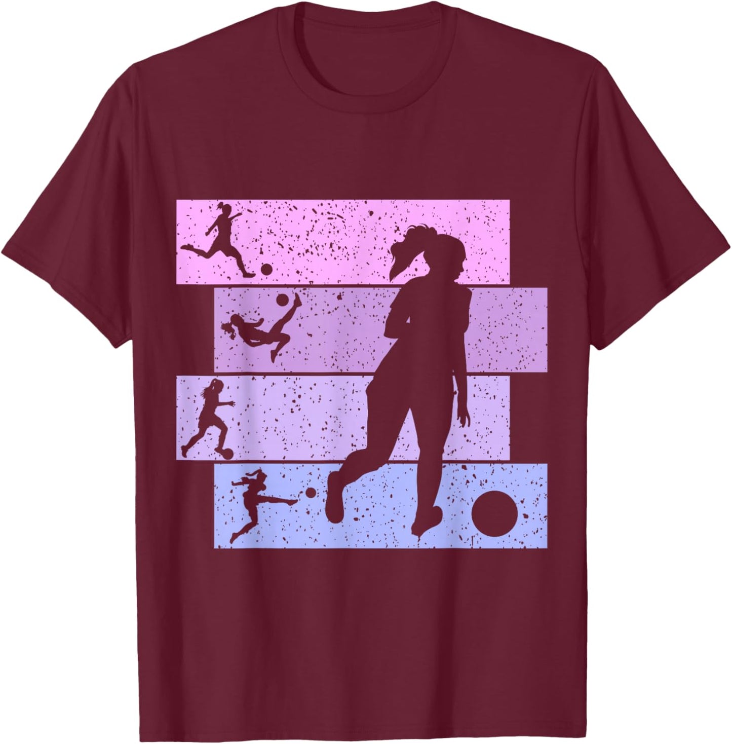 Soccer Girl Women Youth T-Shirt - T-Shirt | Maroon