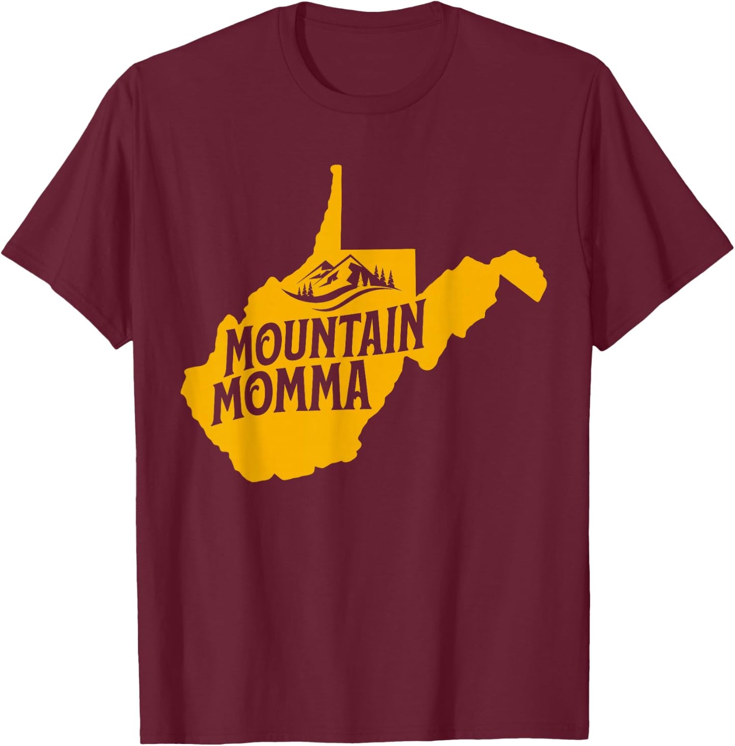 West Virginia Map 304 Home T-Shirt - T-Shirt | Maroon