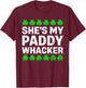 She's My Paddy Whacker Couples St Patricks Day Men Women T-Shirt - T-Shirt | Maroon