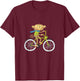 Monkey Animal Bike Bicycle Biking Biker Cyclist Cycling Gift T-Shirt - T-Shirt | Maroon