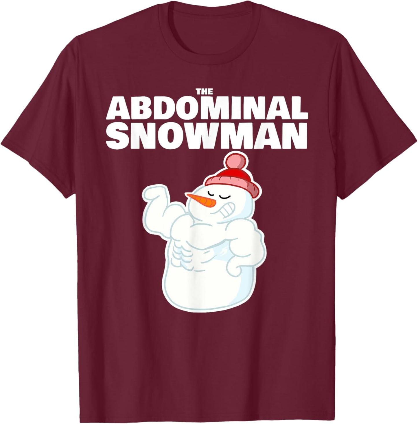 The Abdominal Snowman T-Shirt - T-Shirt | Maroon