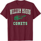 William Mason High School Comets C1 T-Shirt - T-Shirt | Maroon