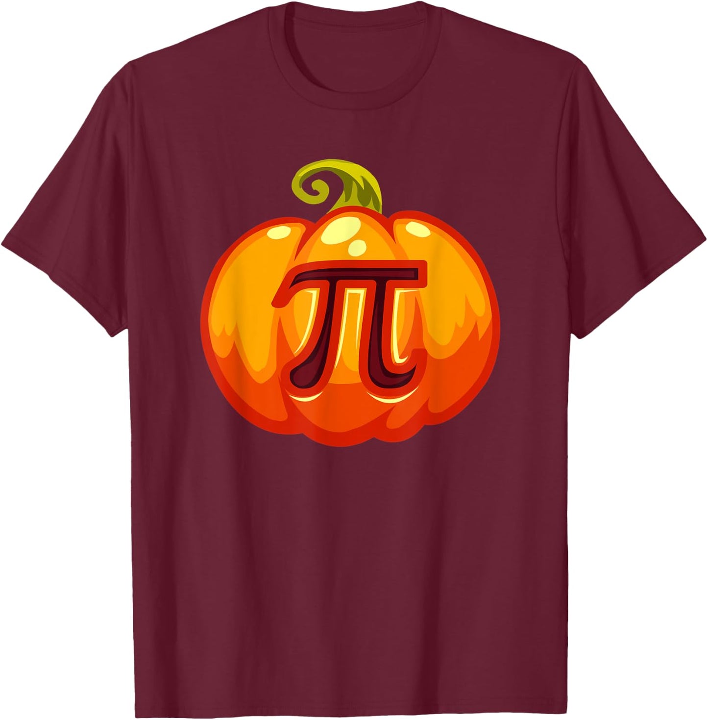 Math Teacher Halloween Costume Pumpkin Pi Pun Pie Gift Men . T-Shirt - T-Shirt | Maroon