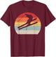Vintage Retro Winter Sports Skiing T-Shirt - T-Shirt | Maroon