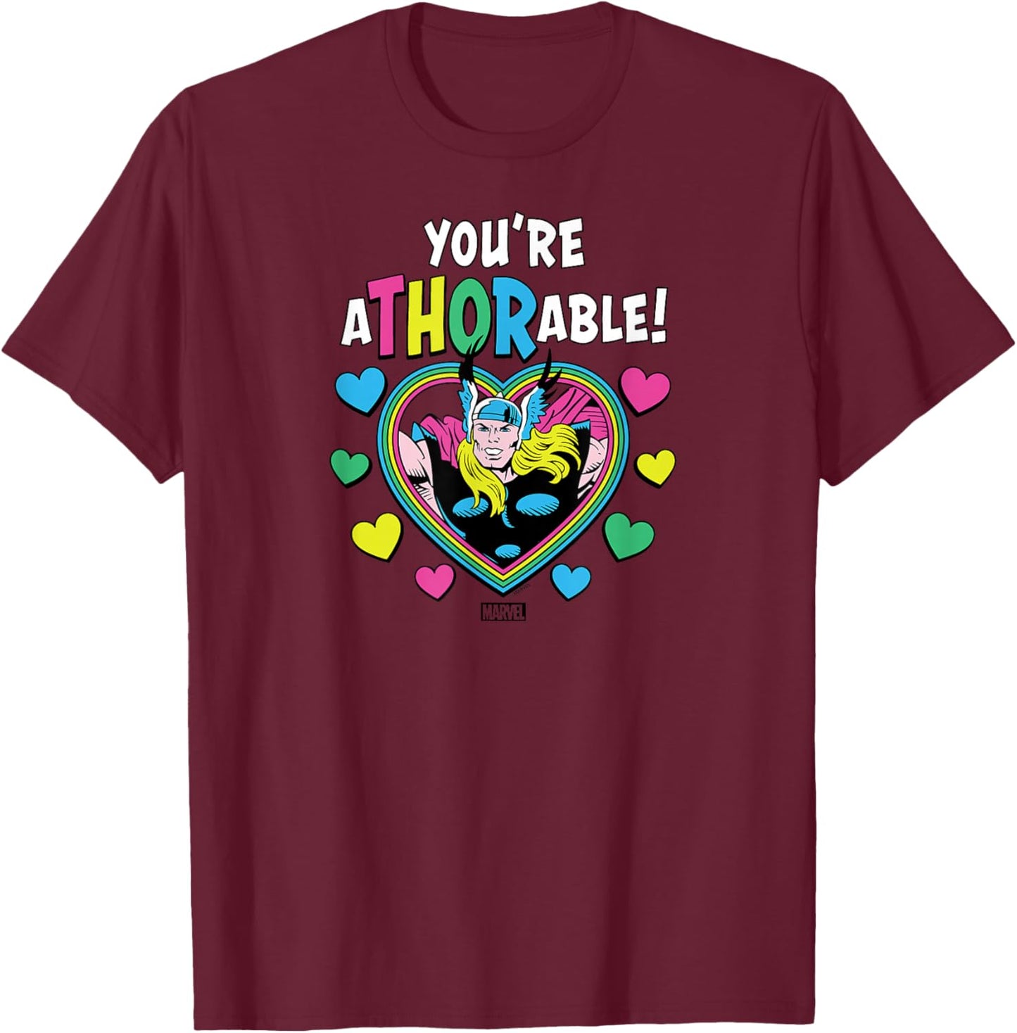 Thor - You're A'Thor'able Valentine's Day T-Shirt - T-Shirt | Maroon
