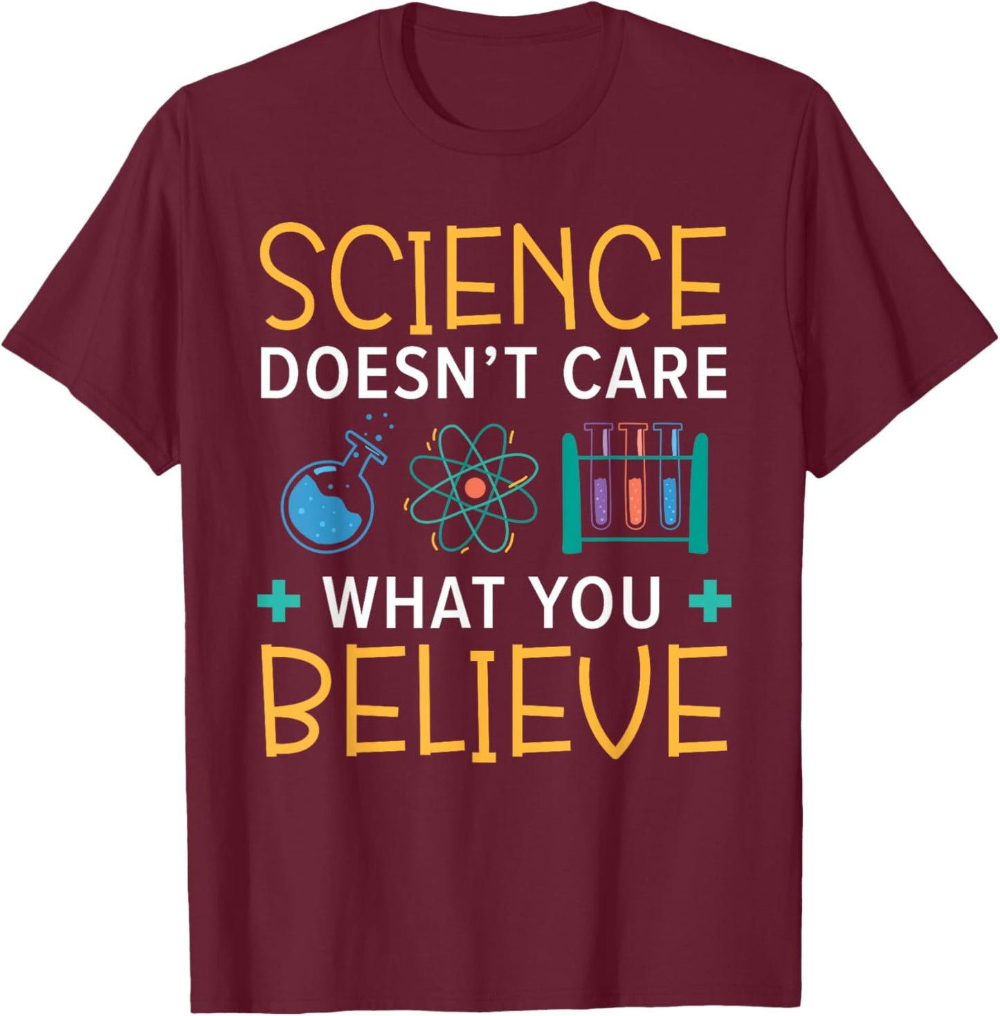 Agnostic Atheist Anti-Religion SteMi Apparel Atheism Anti-Religion Agnostic Freethinker Atheist T-Shirt - T-Shirt | Maroon