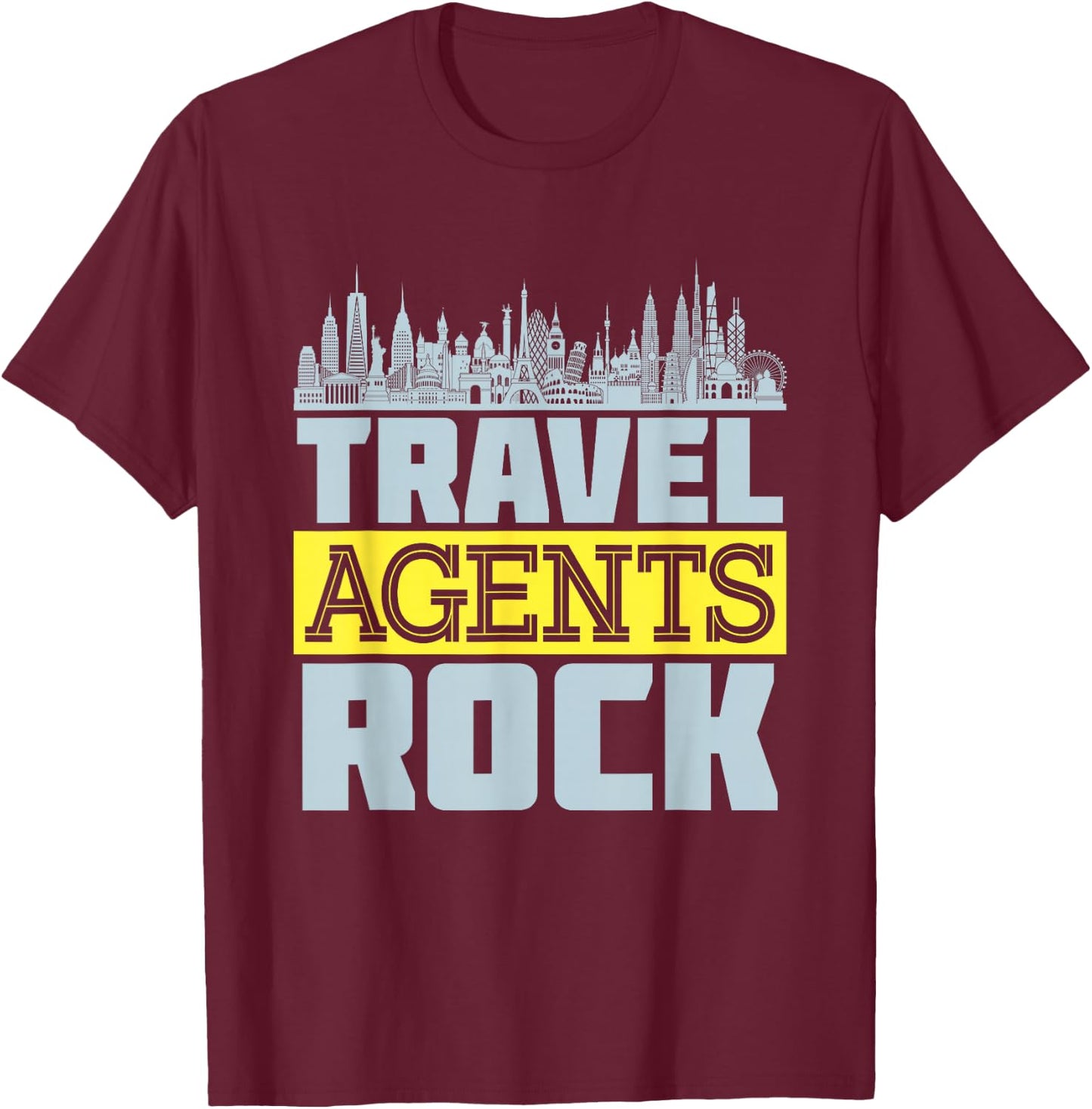 Travel Agent Vacation Planning Planner Agency Staff Gifts T-Shirt - T-Shirt | Maroon