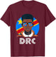 DRC, Congolese Flag, DR Congo Boy, African Boy, Congolese T-Shirt - T-Shirt | Maroon