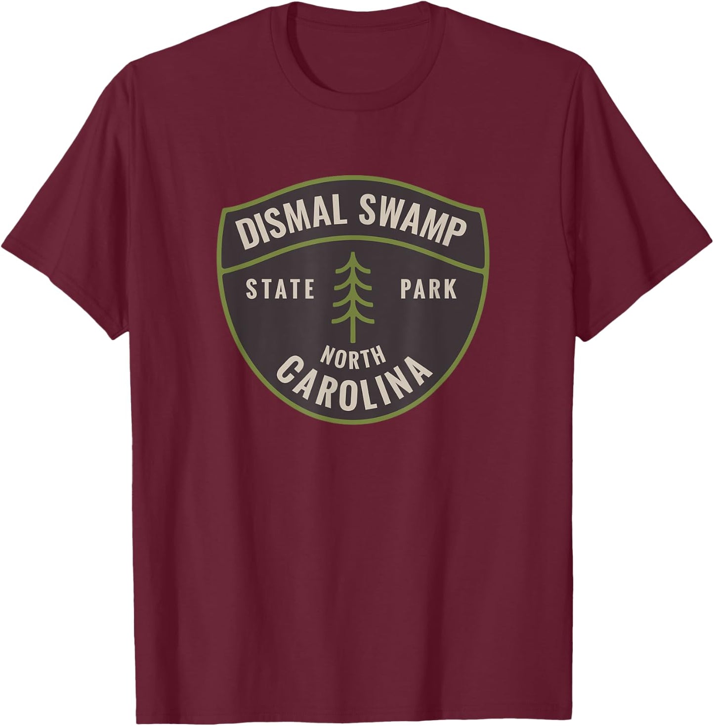 Dismal Swamp North Carolina NC Bear Mountains Vacation T-Shirt - T-Shirt | Maroon