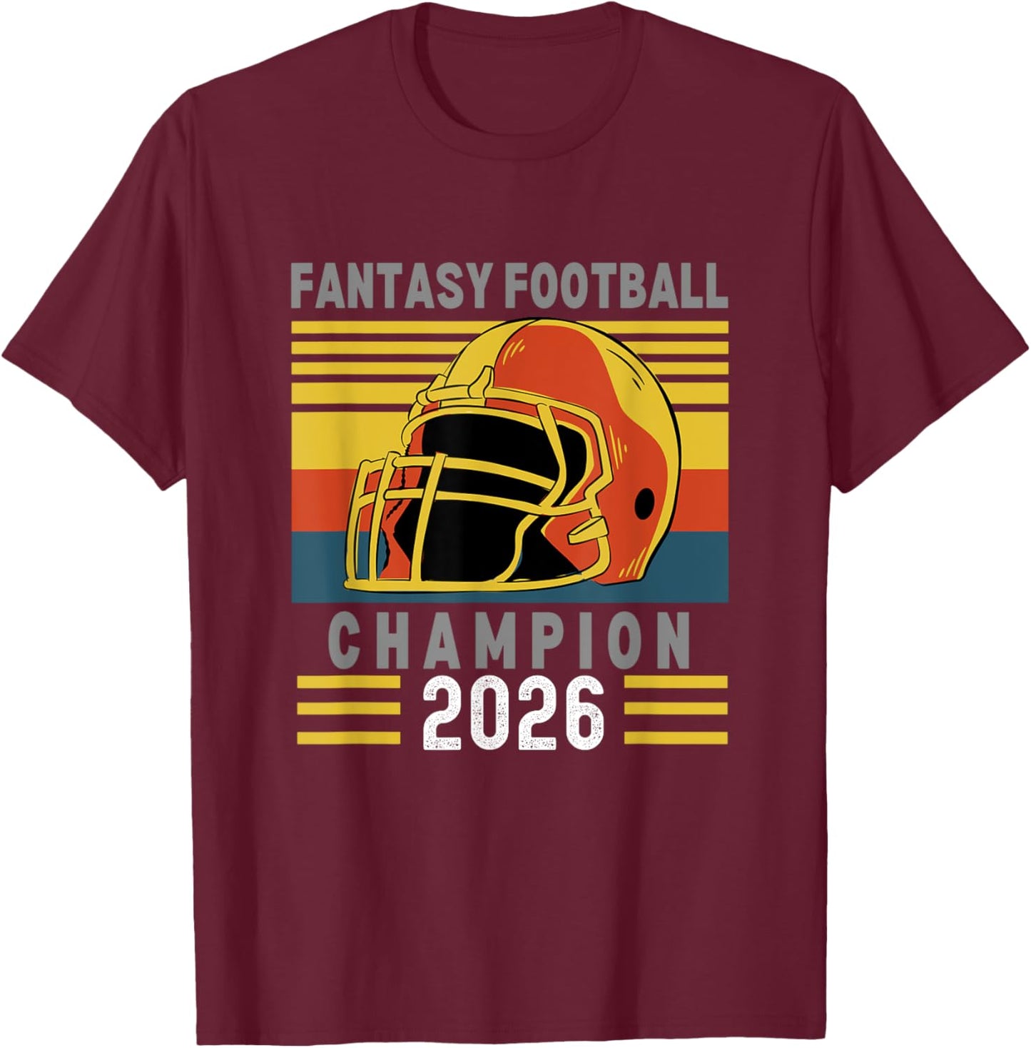 Fantasy Football 2026 League Champion Winner, 2026 FFL Champ T-Shirt - T-Shirt | Maroon
