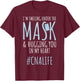 I'm Smiling Under Mask CNA Workers CNA Life CNA Nurses T-Shirt - T-Shirt | Maroon