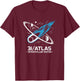 3I Atlas Interstellar Comet 2025 Space Astronomy Design T-Shirt - T-Shirt | Maroon